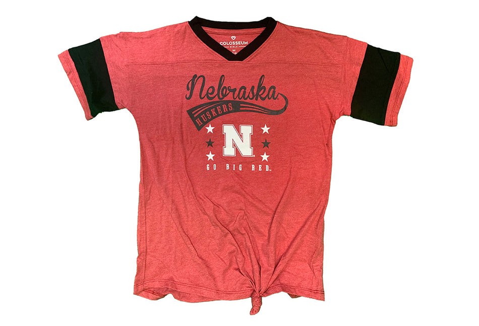 Youth Girls Oversized Nebraska Huskers Frontier Tee