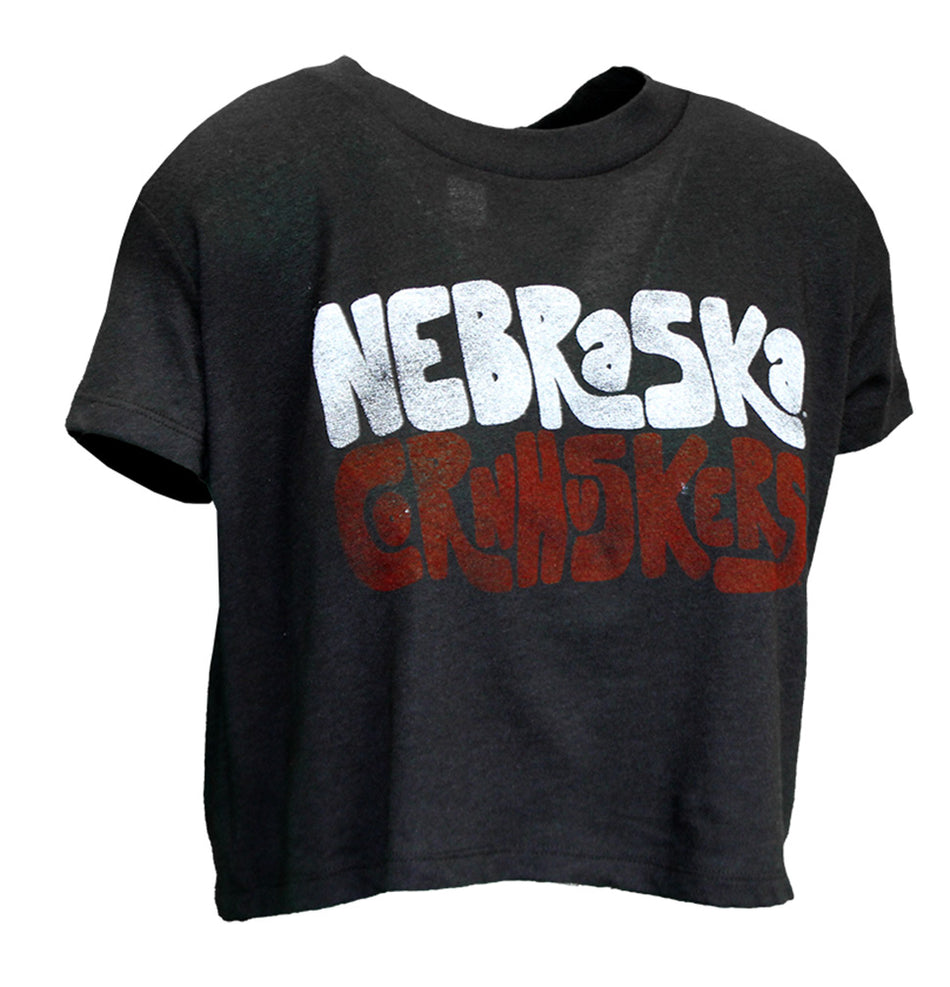 Ladies Nebraska Cornhuskers Headliner Crop Tee