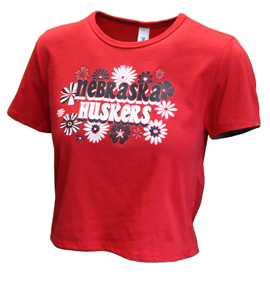 Womens Nebraska Huskers Bouquet Crop