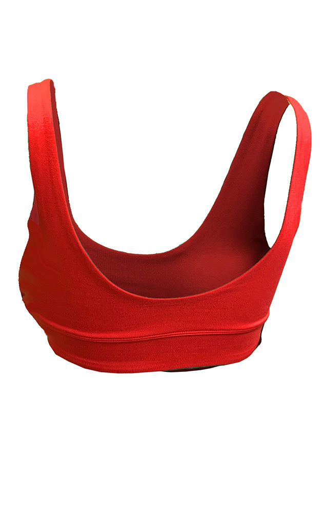 Womens Nebraska Scoop Neck Sports Bra