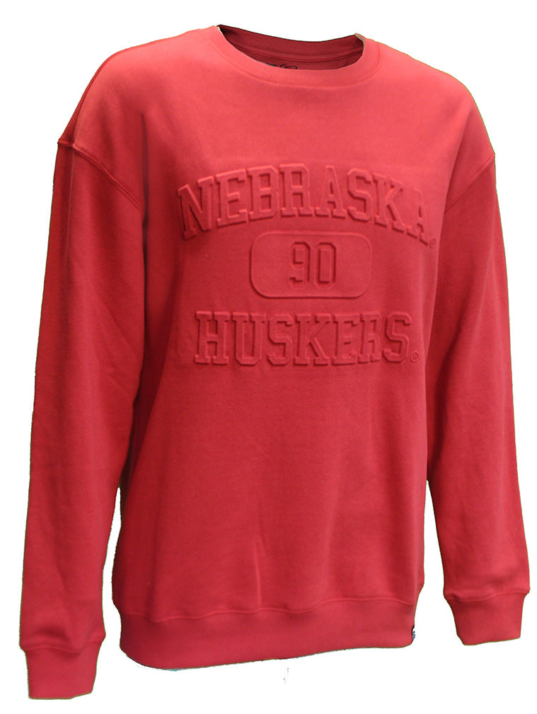Nebraska Huskers Embossed Gameday Crewneck