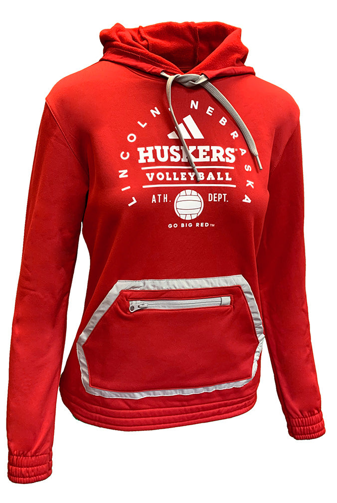 Adidas Womens 2024 Nebraska Volleyball All Around Team Issue Hoodie