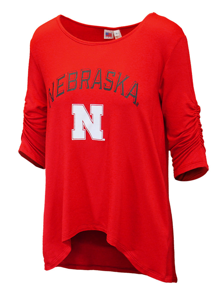 Nebraska Womens Anna Scrunch Tee