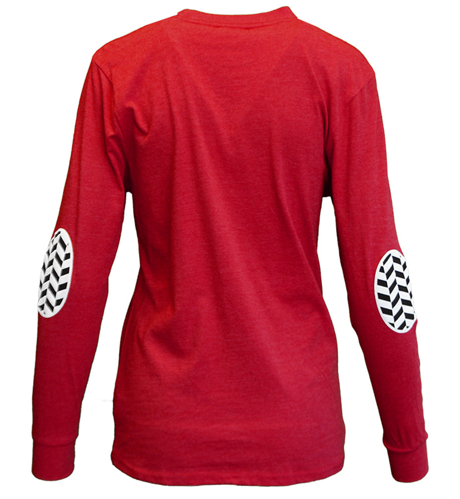 Husker Gals Elbow Patch LS Tee