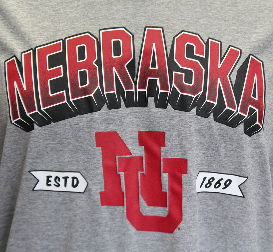 Adidas Nebraska NU Locker Established Pregame Tee