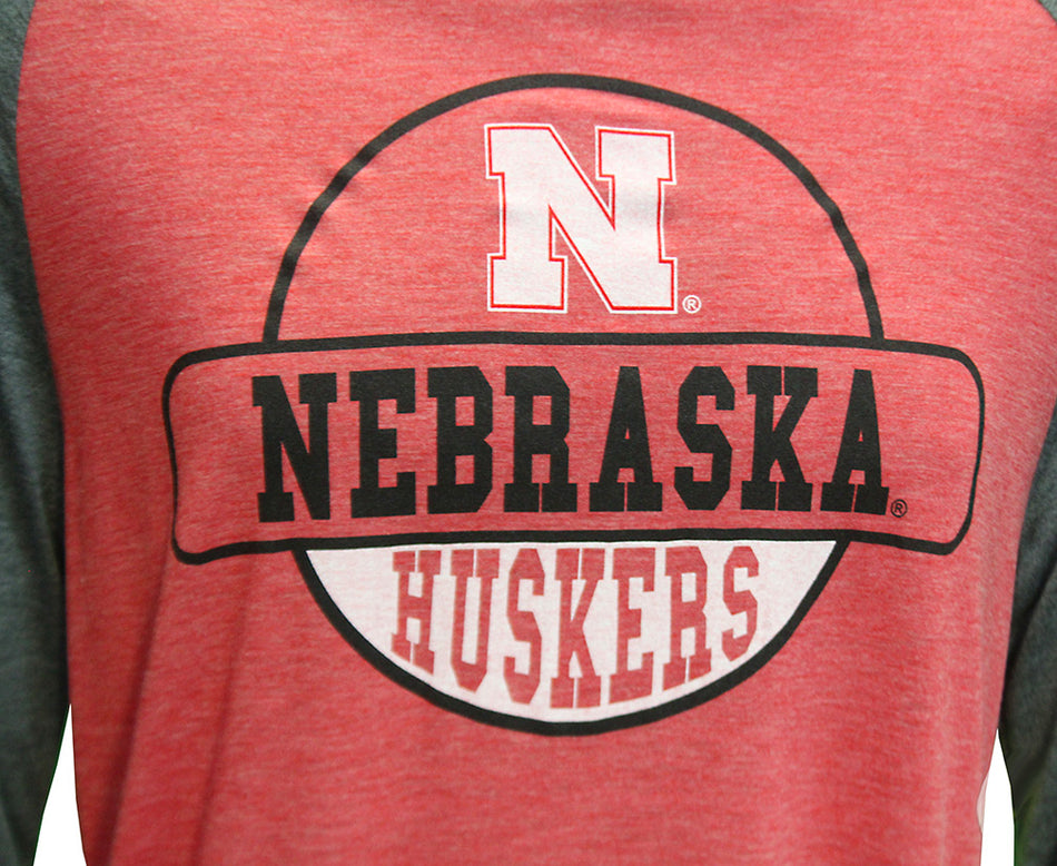 Nebraska Huskers Globe Trotter LS Hoodie Tee