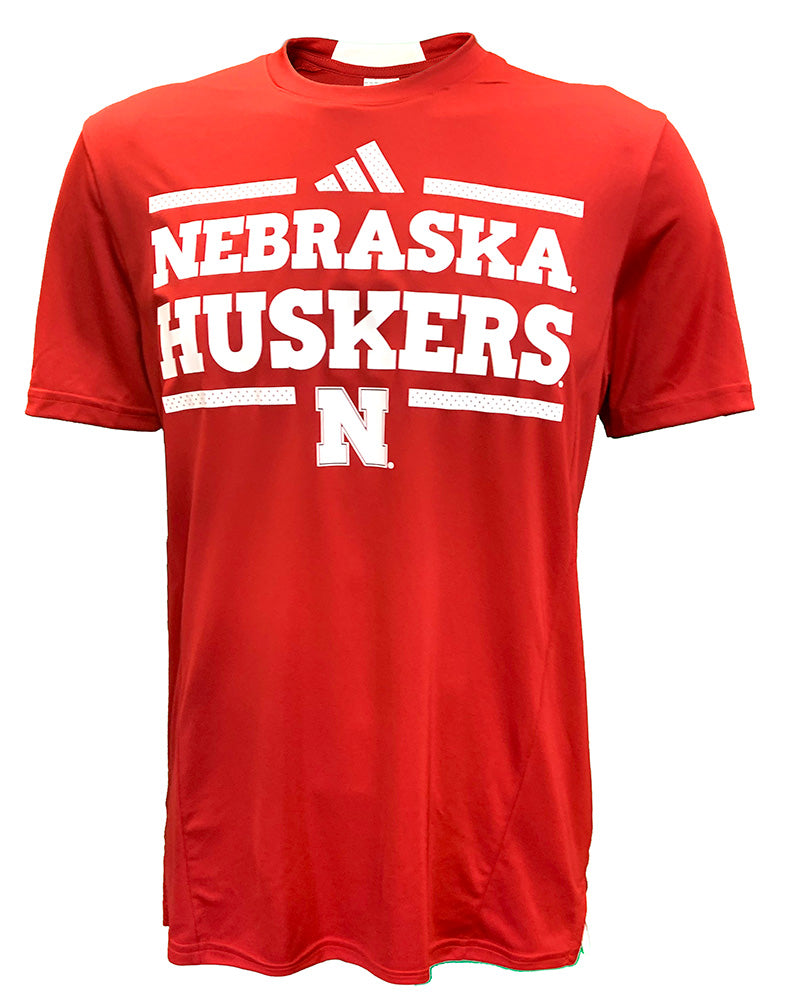 Adidas 2024 D4T Nebraska Huskers Locker Pregame Tee - Red