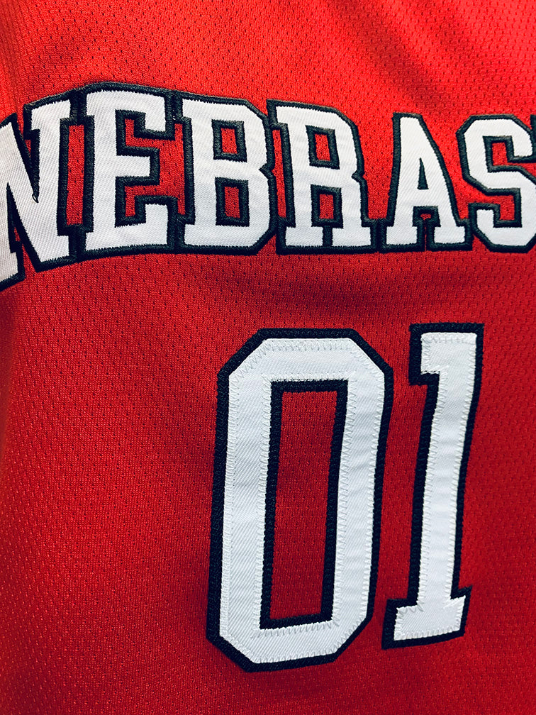 Womens Nebraska Huskers Cropped Basketball Jersey Top