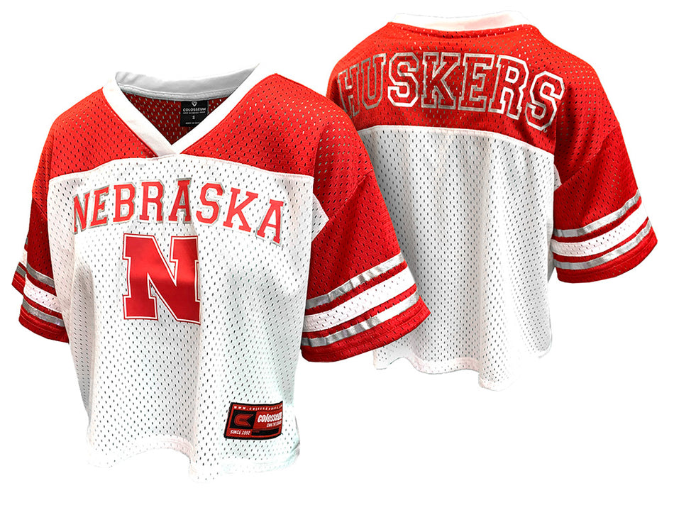 Ladies Nebraska Huskers Treasure Foil Football Jersey