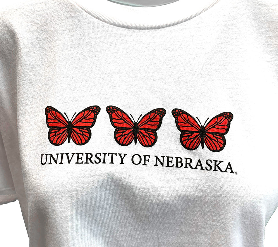 Womens Butterfly University Of Nebraska Sweet Tee