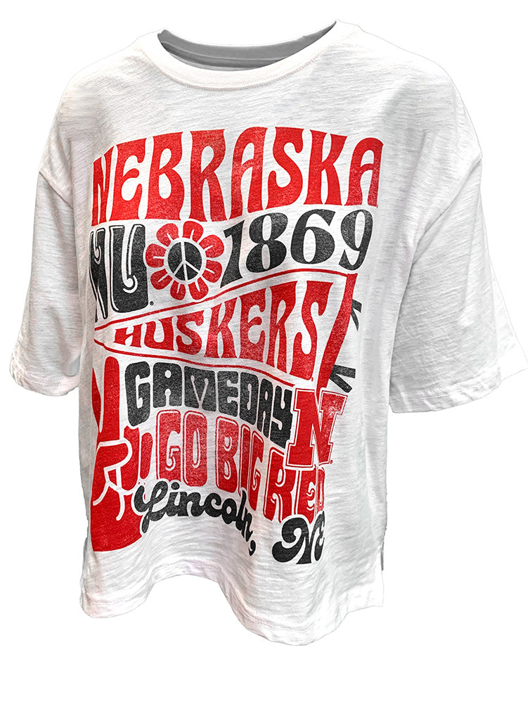 Womens Nebraska Huskers Meadow Slub Tee