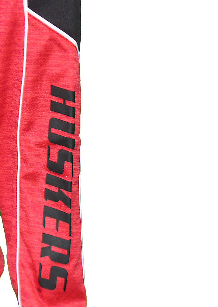 Nebraska Huskers Marled Quarter Zip=