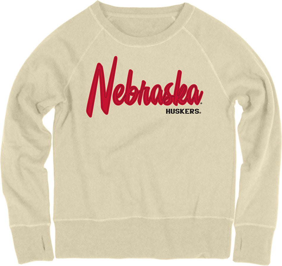Nebraska Huskers Bone Crewneck