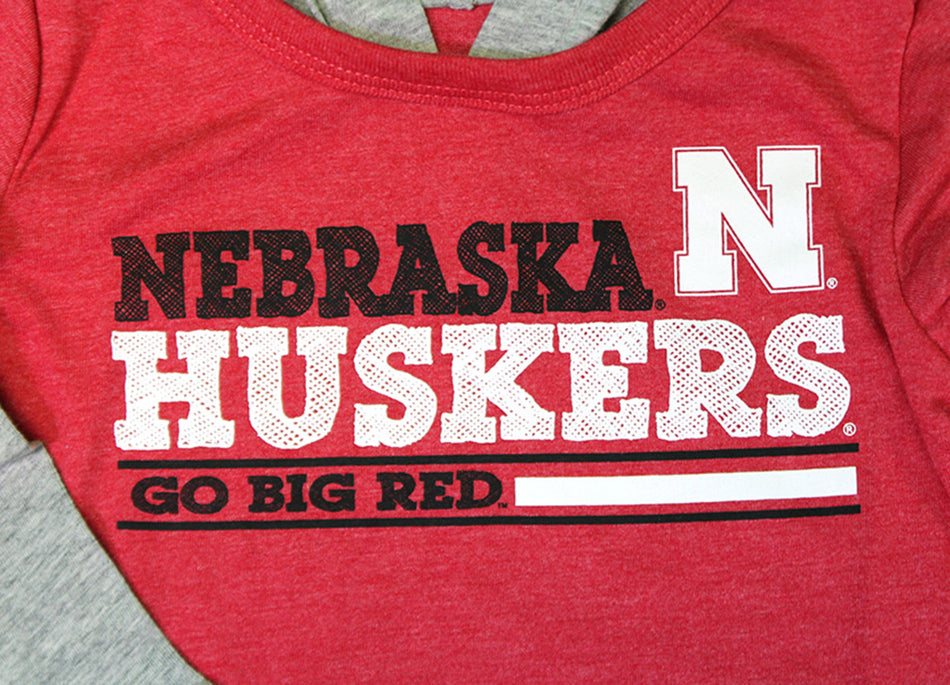 Nebraska Toddler Rail Hooded Tee