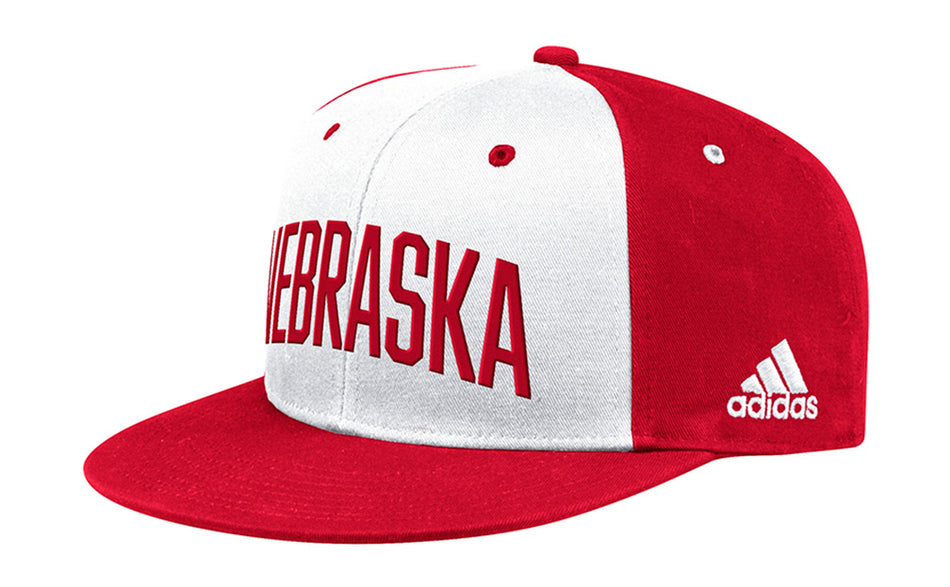 Adidas Nebraska Arch Flat Brim Lid