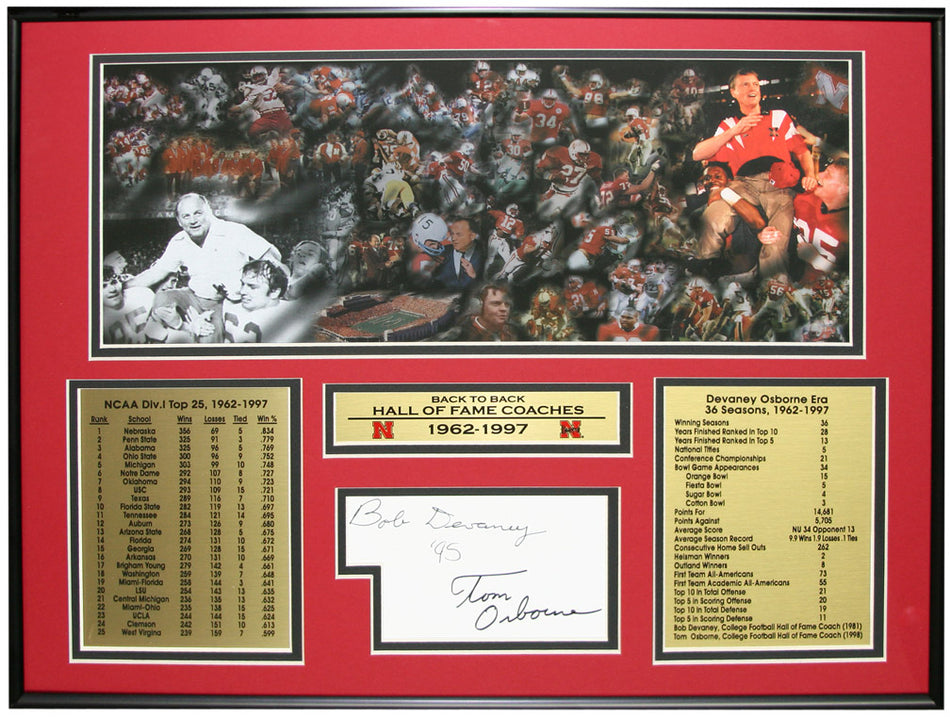 Bob and Tom Hall Of Fame Coaches Plaque