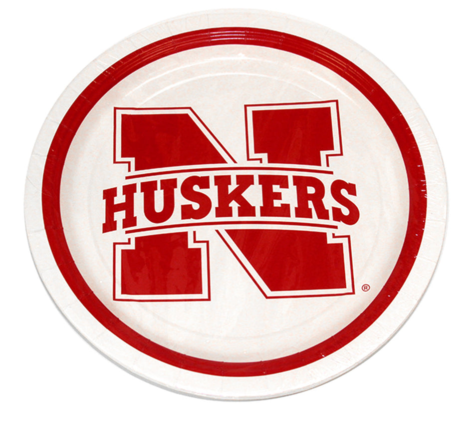 Nebraska 9 Inch Paper Plate Pack