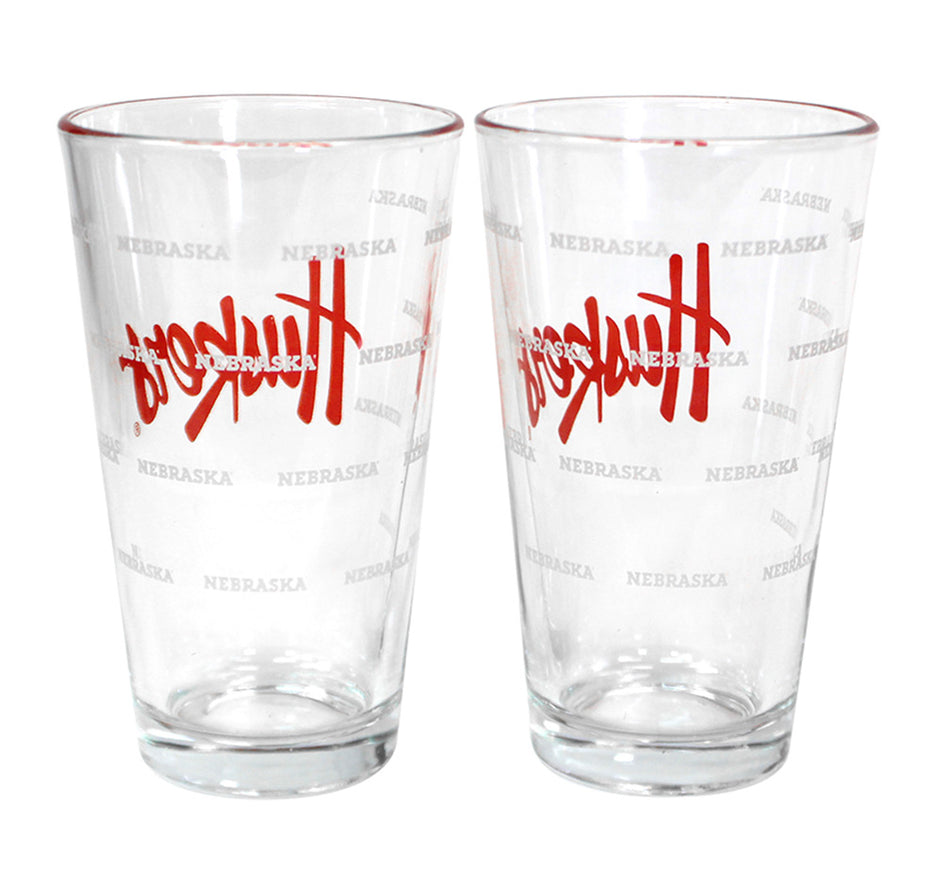 Nebraska Pint Glass Set