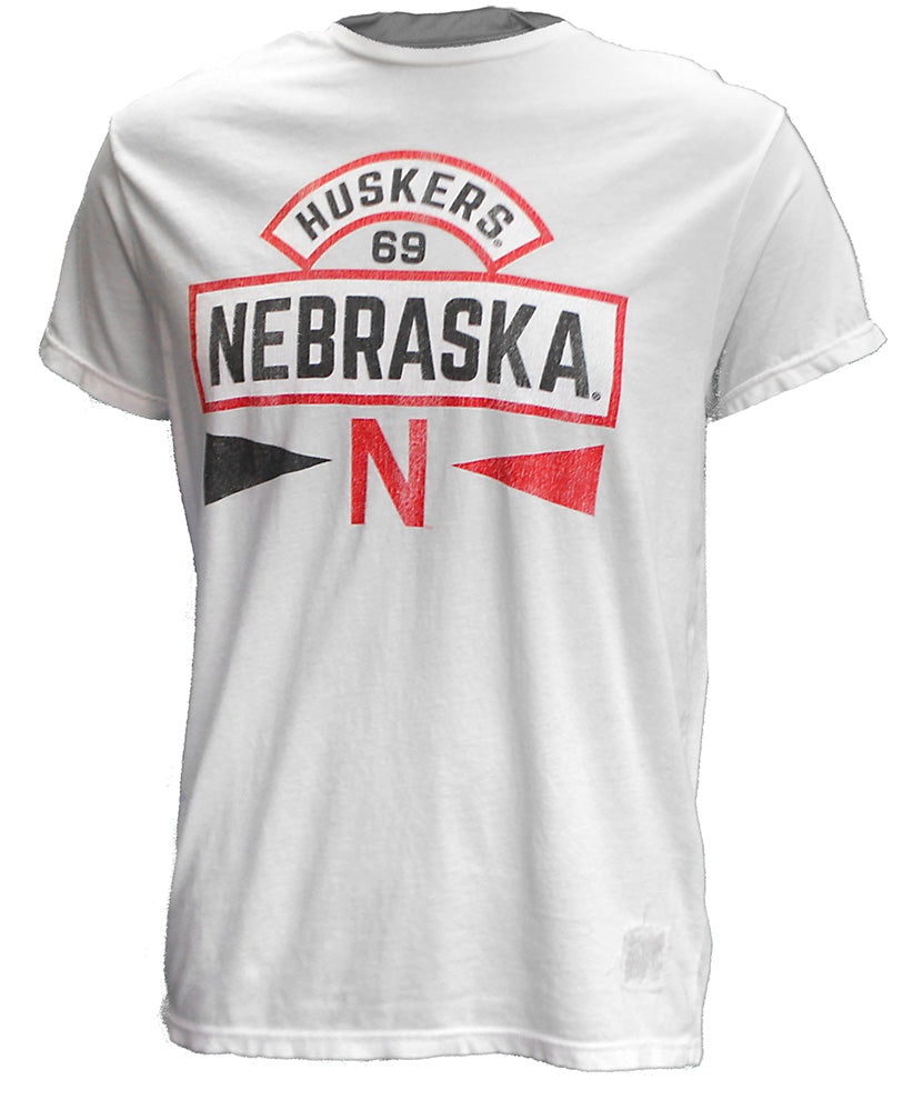 Nebraska N Huskers Retro Brand Tee
