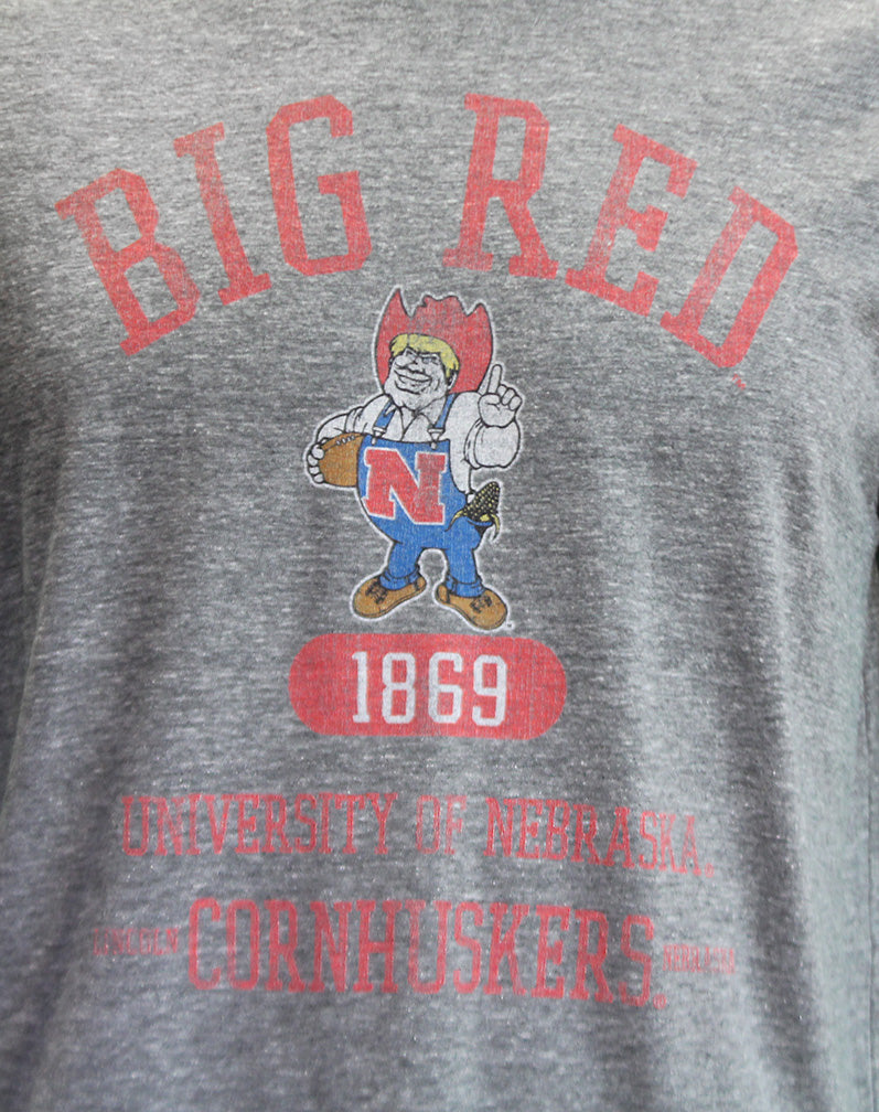 Herbie Big Red Cornhuskers Fade Tee