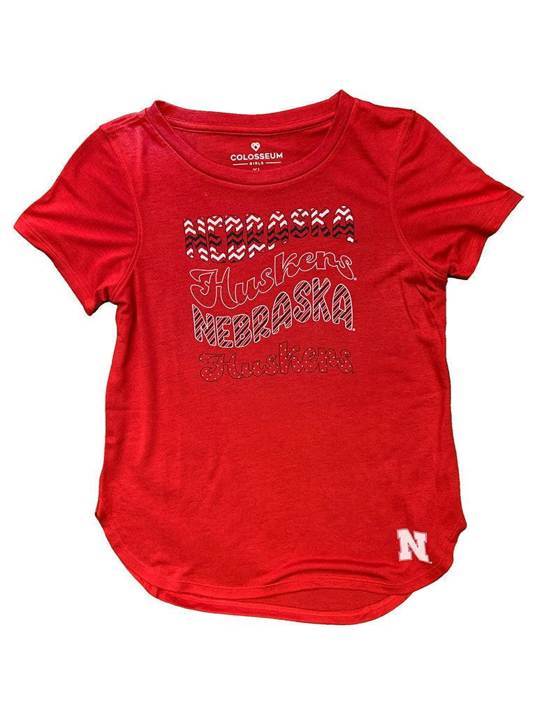 Youth Girls Nebraska LS Fleet Hooded Tee