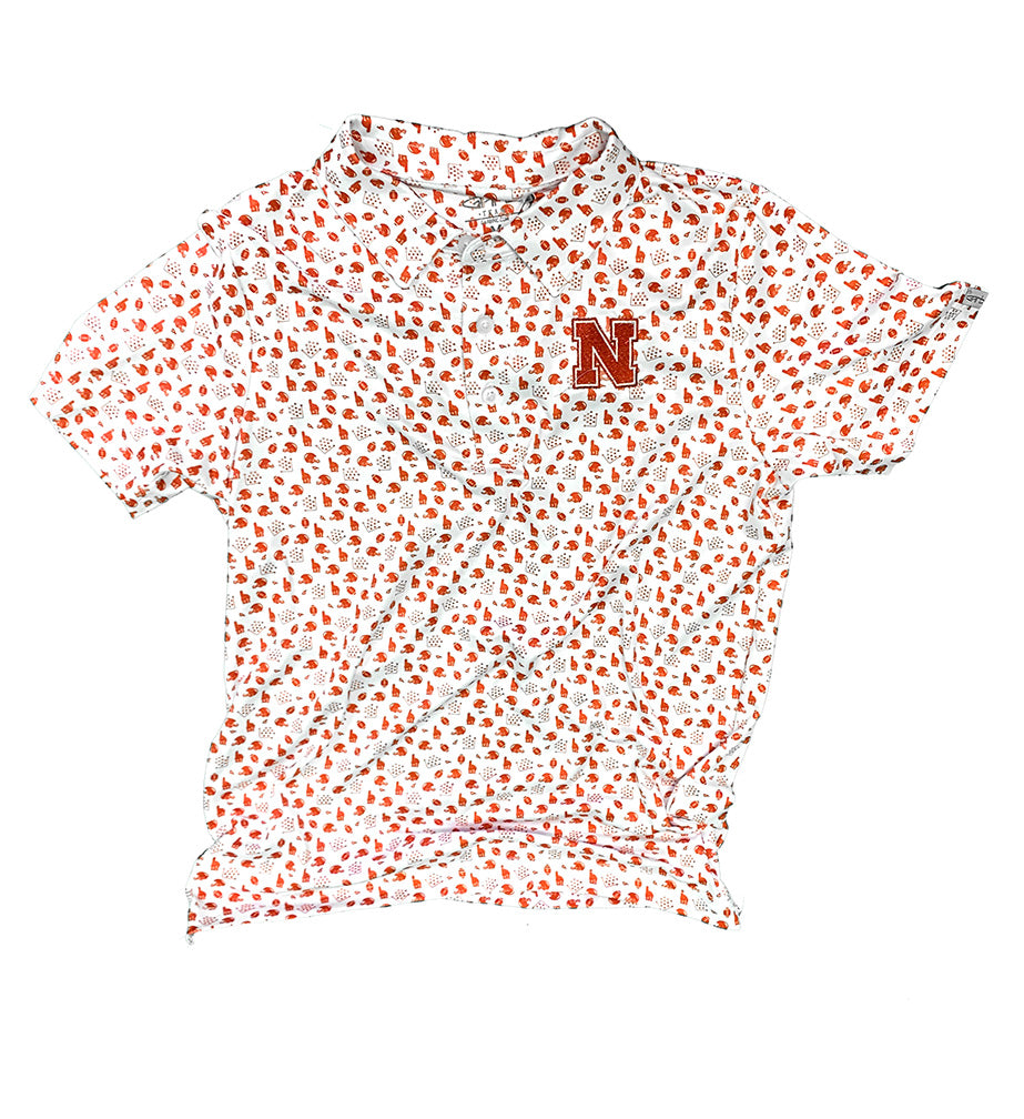 Nebraska Youth X's N O's Polo