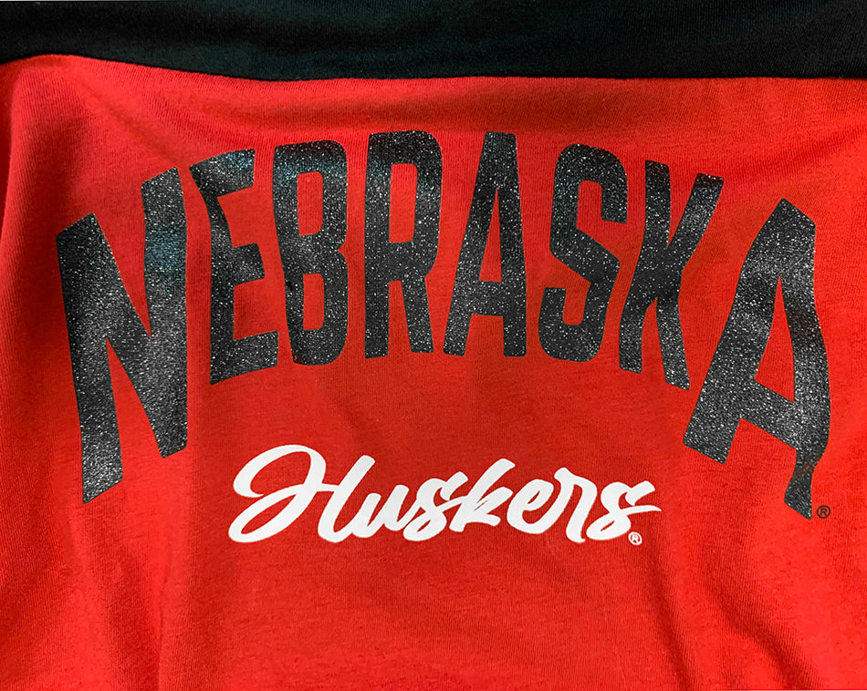 Youth Girls Nebraska Huskers Play Maker Jersey Tee
